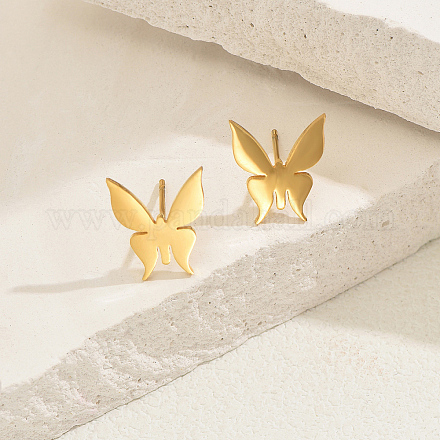 Из нержавеющей стали бабочка серьги стержня IK6495-1