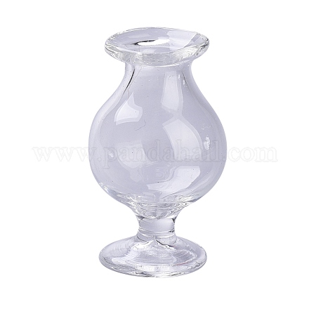 ガラスボトル  ビーズの容器  透明  1.45x2.4cm X-AJEW-H102-02-1