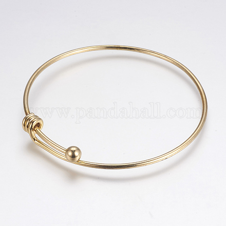 Adjustable Brass Bangles BJEW-P148-01-1