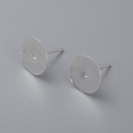 Фурнитура для сережек-гвоздиков из нержавеющей стали 304 STAS-H436-24S-12mm-1