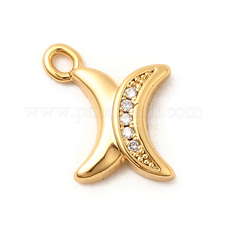 Латунные микро проложить кубического циркония подвески KK-C117-12G-X-1