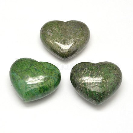 Cardiaques granit vert naturel affichage de la maison décorations G-I125-07-1