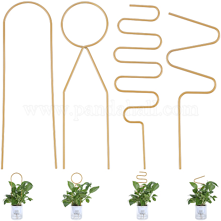 4 шт. 4 стиля железных опор для цветочных растений FIND-CN0001-62A-1