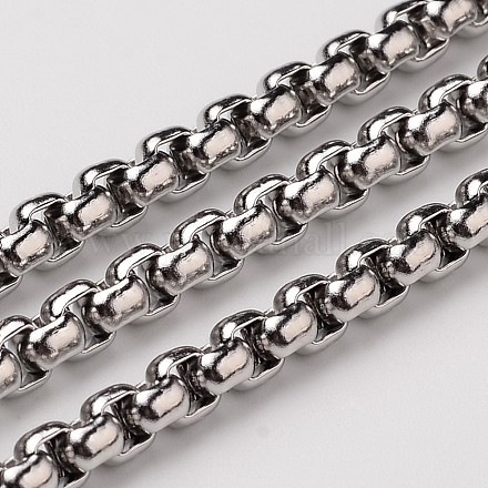 304 Acero inoxidable cadenas caja de cadenas venecianas CHS-H001-5mm-05P-1