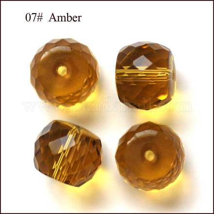 Imitazione branelli di cristallo austriaco SWAR-F064-10x8mm-07-1
