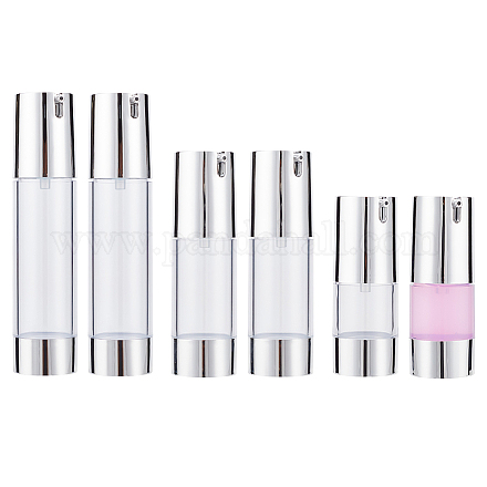 6 шт. 3-х стильный пластиковый пустой многоразовый флакон-насос безвоздушного типа MRMJ-BC0003-42-1