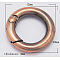 Alloy Spring Gate Rings, O Rings, Red Copper, 6 Gauge, 20x4mm, Inner Diameter: 12mm