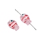 Handmade Lampwork Beads, Hand Drawn Beads, Fish, Red, 14x10mm