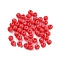 Plastic Beads, Round, Red, 6x5.5mm, Hole: 1.8mm, 3846pcs/500g.