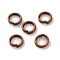 Brass Split Rings, Double Loops Jump Rings, Red Copper, 6x1.5mm, Hole: 1mm, about 5mm inner diameter, about 4800pcs/500g