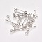 Non-Tarnish 304 Stainless Steel Eye Pins, Double Sided Eye Pins, Stainless Steel Color, 16x3x0.5mm, Hole: 1.6mm