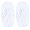 Polyester Ribbon, Flat, White, 3/4 inch(19mm), about 30.62 Yards(28m)/Skein