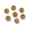 Natural Wood Beads, Undyed, Round, Dark Goldenrod, 5.5~6mm, Hole: 1.8mm