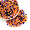 Glass Seed Beads, Mixed Shapes, Mixed Style, Orange, 2.5~12.5x2~8x2~8mm, Hole: 0.7~1.5mm, about 2045~3215pcs/pound