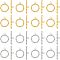 16 Sets 2 Colors 304 Stainless Steel Toggle Clasps, Ring, Golden & Stainless Steel Color, Ring: 18x15x2.5mm, Hole: 1.8mm, Inner Diameter: 11mm, Bar: 23m5m2, Hole: 1.8mm, 8 sets/color