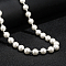 Stainless Steel Imitation Pearl Necklaces for Unisex