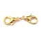 Zinc Alloy Double Lobster Claw Clasps, Golden, 26x7.5x3mm