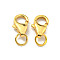 925 Sterling Silver Lobster Claw Clasps, Real 18K Gold Plated, 9x4x2mm