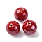 Handmade Polymer Clay Beads, Round, Red, 19.5x19mm, Hole: 2mm