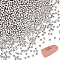 Hollow Round 304 Stainless Steel Beads, for Jewelry Craft Making, Stainless Steel Color, 3x3mm, Hole: 1mm, 2000pcs/box