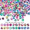 200Pcs 20 Colors Handmade Polymer Clay Beads, for DIY Jewelry Crafts Supplies, Round, Mixed Color, 8~9x8mm, Hole: 1.8mm, 10pcs/color