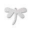 Brass Pendants, Dragonfly, Platinum, 21.5x26.5x0.8mm, Hole: 1.4mm