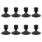 Iron Candle Holders, for Rustic Wedding, Party, Birthday, Holiday Decoration, Cone, Black, 6.75x5.8cm, Inner Diameter: 2.2cm