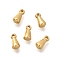 201 Stainless Steel Charms, Teardrop Charm, Real 18K Gold Plated, 6x3mm, Hole: 1mm