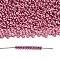 TOHO 8/0 Demi Round Beads, Japanese Seed Beads, (PF553) PermaFinish Pink Lilac Metallic, 3x1.15mm, about 3722pcs/50g