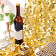 OLYCRAFT 11.8x108.3 Inch Golden Sequin Table Runners Party Table Runner Round Sequin Table Cover Rectangle Table Runner Metallic Mesh Gold Fabric for Wedding Table Decoration Party Supplies AJEW-WH0258-843A-4