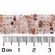 Brins de perles de quartz hématoïde rouge naturel/quartz ferrugineux G-H292-A07-01-5