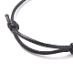 Gemstone Beaded Cord Bracelet BJEW-JB07686-M01-6