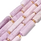 Природные кунцит бисер нитей G-D353-A15-2