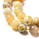 Chapelets de perles en opale jaune naturelle G-G992-A02-C-3