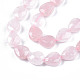 Rosa naturale fili di perle di quarzo G-R406-8x10-01-01-6
