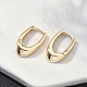 U-образные латунные серьги-кольца EJEW-D320-14G-3