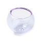 Cône de perles de verre transparent GLAA-G100-01B-06-2