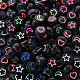 Opaque Black Acrylic Beads SACR-YW0001-21A-1