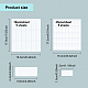BENECREAT 10Pcs 2 Style Rectangle Blank Paper Self-Adhesive Present Stickers DIY-BC0003-65-3