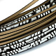Cordons imitation cuir avec de la poudre de paillettes X-LC-R010-01A-2