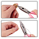 Sunnyclue alicates de punta redonda de 4.5 pulgada cortador de alambre 4 en 1 mini alicates de precisión alicates para doblar alambre herramientas de corte lateral para hacer joyas de diy rosa PT-SC0001-02-2