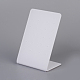 有機ガラスのピアスディスプレイ  長方形  ホワイト  10.8x7cm EDIS-G013-03-2