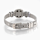 Alloy Rhinestone Snap Cord Bracelet Making BJEW-S136-02-6