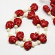 Synthetic Coral Beads Strands CORA-L005-B-M-3