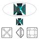 Cabujones de Diamante de imitación cristal austriaco 4428-6mm-205(F)-1