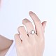 Палец кольца модный латунные RJEW-BB26882-7-2