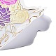 50 Uds. Pegatinas autoadhesivas de dibujos animados de pvc con forma de corazón humano floral STIC-G001-06-4