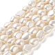 Fili di perle di perle d'acqua dolce coltivate naturali PEAR-Z002-05-1
