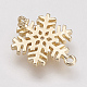 Brass Micro Pave Cubic Zirconia Pendants KK-F731-26G-3