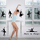 Superdant 2 Blatt „Born to Dance“-Wandaufkleber DIY-WH0228-823-3